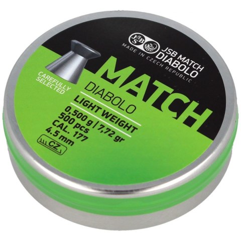 Śrut JSB Green Match Light Weight 4.49mm 0.500g (000004-500-5)