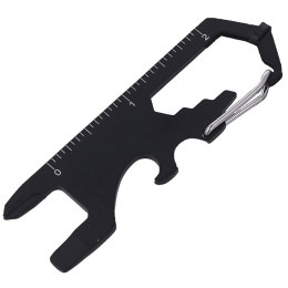 Barbaric MultiTool Card with Snap Hook, Black Stainless (39052)