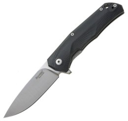 Nóż składany LionSteel T.R.E. G10 Black, Stone Washed Blade (TRE GBK)
