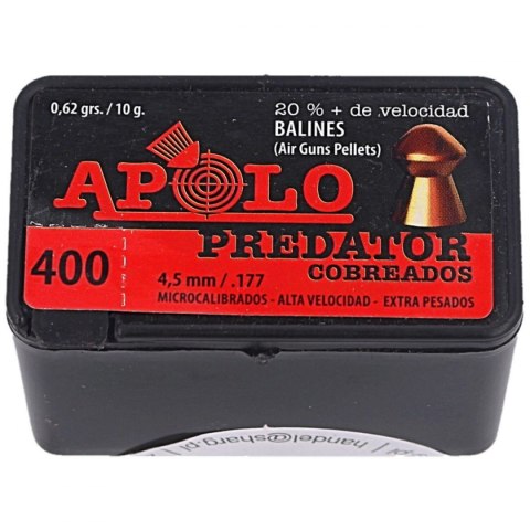 Śrut Apolo Predator Copper 4.5 mm, 400 szt. 0.62g/10.0gr (19950)