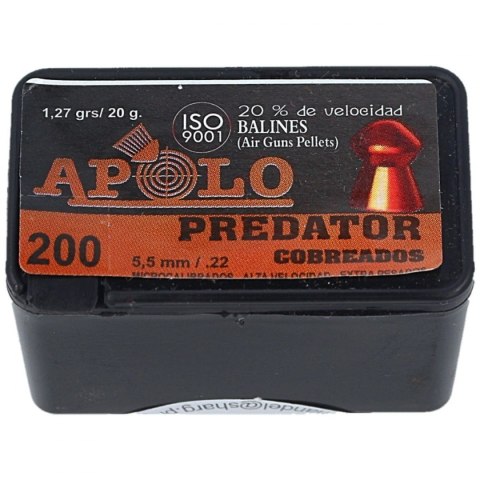 Śrut Apolo Predator Copper 5.5 mm, 200 szt. 1.36g/21.0gr (19951)