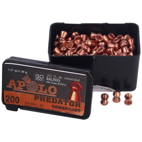 Śrut Apolo Predator Copper 5.5 mm, 200 szt. 1.36g/21.0gr