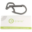 Karabińczyk CIVIVI Click Carabiner Keychain Multi-Tool, Gray Titanium (CA-01A)