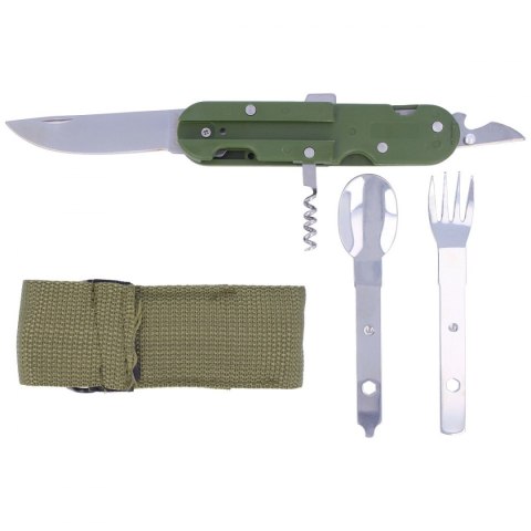 Niezbędnik Martinez Albainox Camping Multi-Tool Green ABS, Satin (11018)