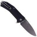 Nóż składany LionSteel KUR Black G10, Black Stonewashed Sleipner by Molletta (KUR BBK)