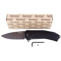 Nóż składany LionSteel KUR Black G10, Black Stonewashed Sleipner by Molletta (KUR BBK)