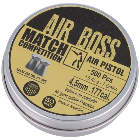 Śrut Apolo Air Boss Match Competition Air Pistol 4.5 mm, 500 szt. 045g/7.0gr (30303)