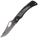 Nóż składany Mikov Crocodile Clip Point Black ABS, Mirror, Klips (243-NH-1/B BLACK/CLIP)