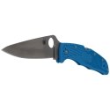 Nóż składany Spyderco Endura 4 FRN Blue Flat Ground Plain (C10FPBL)