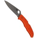 Nóż składany Spyderco Endura 4 FRN Orange Flat Ground Plain (C10FPOR)