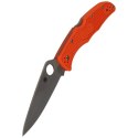 Nóż składany Spyderco Endura 4 FRN Orange Flat Ground Plain (C10FPOR)