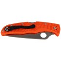 Nóż składany Spyderco Endura 4 FRN Orange Flat Ground Plain (C10FPOR)