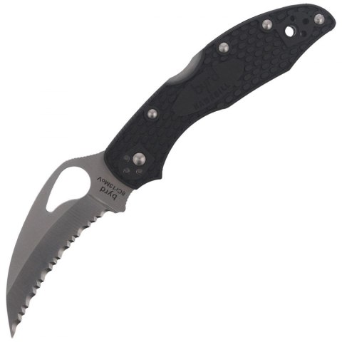 Nóż Spyderco Hawkbill Byrd FRN Black, Spyder (BY22SBK)