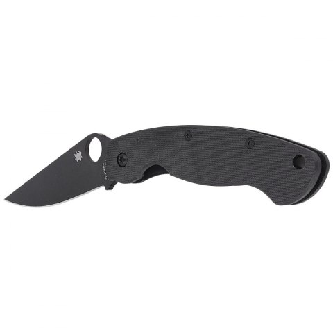 Nóż składany Spyderco Military Black G10, Black DLC CPM S30V by Sal Glesser (C36GPBK)