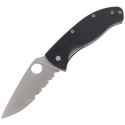 Nóż składany Spyderco Tenacious G-10 Black Combination (C122GPS)