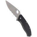 Nóż składany Spyderco Tenacious G-10 Black Combination (C122GPS)