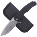 Nóż składany Civivi Praxis Black G10, Damascus (C803DS)