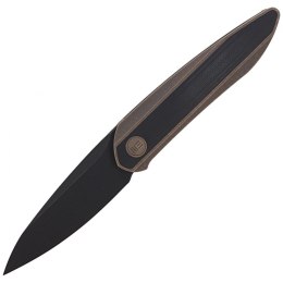 Nóż składany WE Knife Black Void Opus Bronze Titanium / Black G10, Black Stonewashed CPM 20CV by Justin Lundquist (2010C)