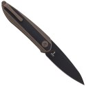 Nóż składany WE Knife Black Void Opus Bronze Titanium / Black G10, Black Stonewashed CPM 20CV by Justin Lundquist (2010C)
