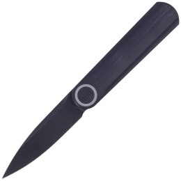 Nóż składany WE Knife Eidolon Drop Point Black G10, Black Stonewashed by Justin Lundquist (WE19074A-D)