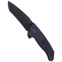 Nóż składany WE Knife Press Check Black Ti / Black G10, Black Stonewashed CPM 20CV by Allen Elishewitz (WE20078A-1)