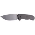 Nóż składany WE Knife Seer LE No 399/420 Gray Titanium, Rubbed Silver (WE20015-3)