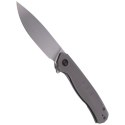 Nóż składany WE Knife Seer LE No 399/420 Gray Titanium, Rubbed Silver (WE20015-3)