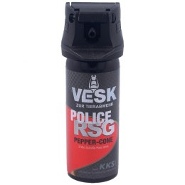 Gaz pieprzowy KKS VESK RSG Police 2mln SHU, Cone 50ml (12050-C)