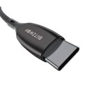 Kabel USB-C do USB-C BlitzWolf BW-TC23, z wyświetlaczem, 100W, 0.9m (czarny)