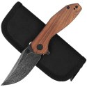 Nóż składany Civivi ODD 22 Cuibourtia Wood, Black Damascus by Tuffknives (C21032-DS1)