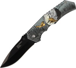 Nóż Herbertz Solingen nadruk 3D motyw Orła, Black Blade (584212)