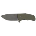 Nóż składany LionSteel T.R.E. G10 Green, Stone Washed Blade (TRE GGR)