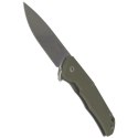 Nóż składany LionSteel T.R.E. G10 Green, Stone Washed Blade (TRE GGR)