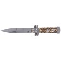 Nóż sprężynowy Frank Beltrame Stiletto Bayonet Ram Horn 23cm (FB 23/10B)