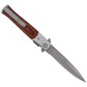 Nóż składany Herbertz CJH Italian Stiletto Pakka Wood, Satin 420 (202612)