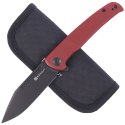 Nóż składany Sencut Brazoria Burgundy G10, Black Stonewashed D2 (SA12C)