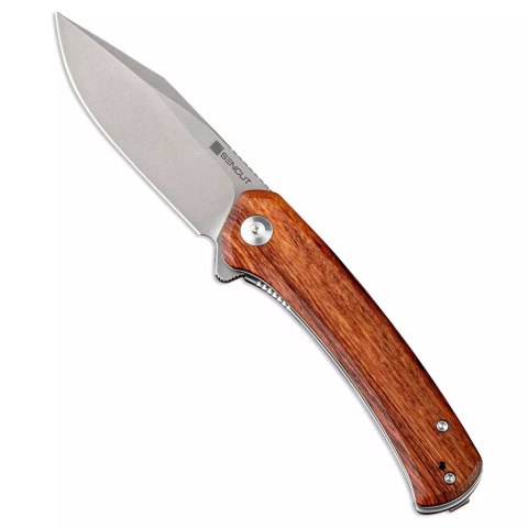 Nóż składany Sencut Snap Cuibourtia Wood, Gray Stonewashed 9Cr18MoV (SA05D-V1)