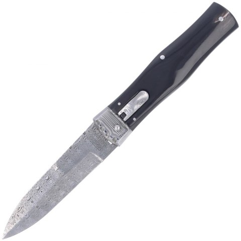 Nóż sprężynowy Mikov Predator Panther Buffalo Horn, Damascus PMC27 (241-DR-1/PANTHER)