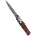 Nóż składany Herbertz CJH Italian Stiletto Pakka Wood, Satin 420 (202612)