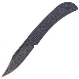 Nóż składany CIVIVI Appalachian Drifter Gray G10 / Rose Pattern Carbon Fiber, Black Damascus (C2015DS-1)