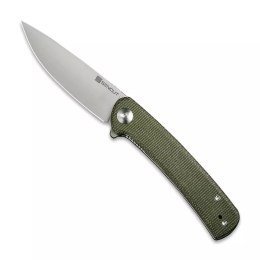 Nóż składany Sencut Neches Green Micarta, Satin 10Cr15CoMoV (SA09C)
