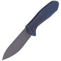 Nóż składany WE Knife Mote Blue Titanium, Gray Stonewashed CPM S35VN by Ostap Hel (2005B)