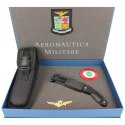 Nóż składany ratowniczy FOX Aeronautica Militare G10 / Aluminium, Black PVD N690Co (FX-026900)