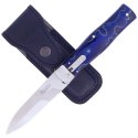 Nóż sprężynowy Mikov Predator Blue Raffir, Mirror N690 (241-BRa-1/KP BLUE)