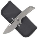 Nóż składany WE Knife Mini Malice Gray Titanium, Gray Stonewash CPM 20CV by Ferrum Forge (WE054BL-2)