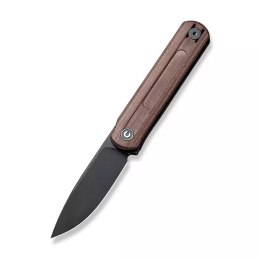 Nóż składany Civivi Foldis Brown Linen Micarta, Black Stonewashed Nitro-V by Ostap Hel (C21044-2)