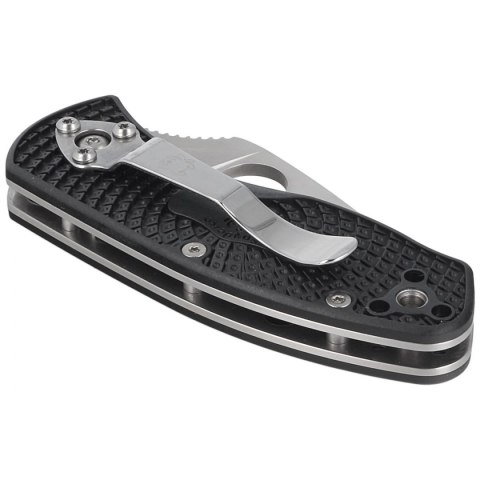 Nóż składany Spyderco Ambitious Black FRN