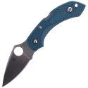 Nóż składany Spyderco Dragonfly 2 Blue FRN, K390 Plain (C28FP2K390)