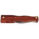 Nóż składany do grzybów Herbertz Solingen Brown Wood, Satin (211111)