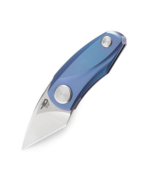 Nóż składany Bestech Tulip Frame Lock Blue Titanium, Stonewash / Satin M390 by Ostap Hel (BT1913B)